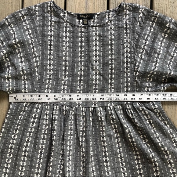 Melissa Paige Black & White Floral Print Balloon Sleeve Top Size S Petite - Picture 6 of 9